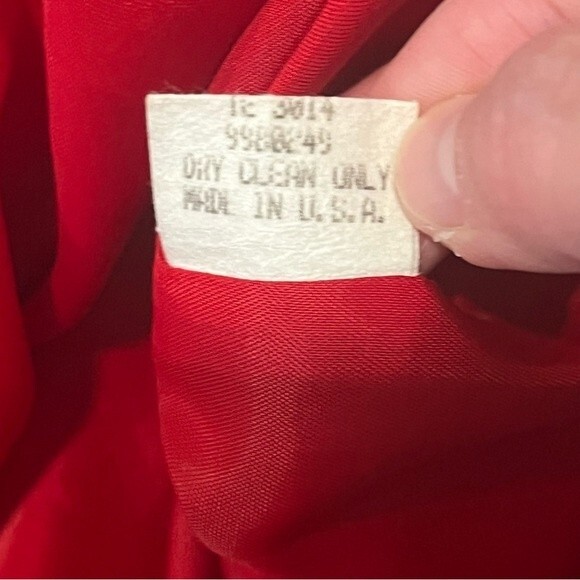 BCBGMaxazria Red Stretch Pencil Skirt Size 0 - Picture 8 of 8